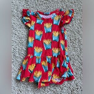 Posh Peanut Red French Fry twirl dress